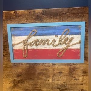 Pioneer Woman Rope Family Sign